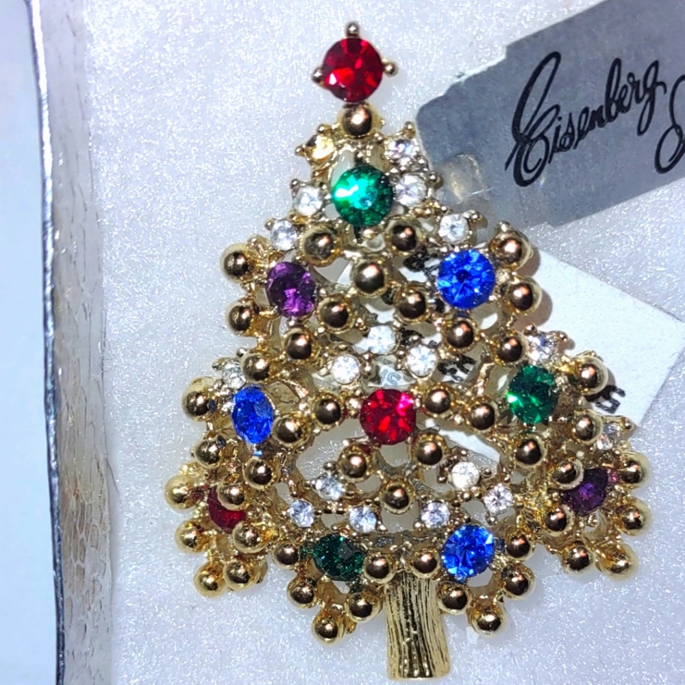 Eisenberg Ice™️ Christmas Tree Brooch